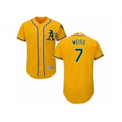 Oakland Athletics #7 Walt Weiss Gold Flexbase Authentic Collection MLB Jersey Oakland Athletics #7 Walt Weiss Gold Flexbase Authentic Collection MLB Jersey