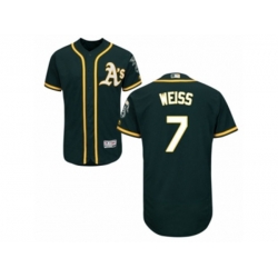 Oakland Athletics #7 Walt Weiss Green Flexbase Authentic Collection MLB Jersey Oakland Athletics #7 Walt Weiss Green Flexbase Authentic Collection MLB Jersey