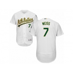 Oakland Athletics #7 Walt Weiss White Flexbase Authentic Collection MLB Jersey Oakland Athletics #7 Walt Weiss White Flexbase Authentic Collection MLB Jersey