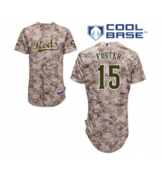 Cincinnati Reds #15 George Foster Authentic Camo Alternate Cool Base Baseball Jersey