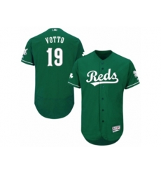 Cincinnati Reds #19 Joey Votto Green Celtic Flexbase Authentic Collection MLB Jersey