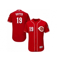 Cincinnati Reds #19 Joey Votto Red Flexbase Authentic Collection MLB Jersey