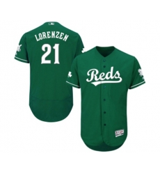Cincinnati Reds #21 Michael Lorenzen Green Celtic Flexbase Authentic Collection Baseball Jersey