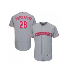 Cincinnati Reds #28 Anthony DeSclafani Grey Flexbase Authentic Collection Stitched MLB Jersey