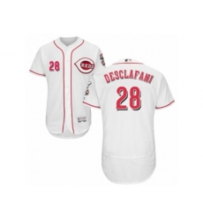Cincinnati Reds #28 Anthony DeSclafani White Flexbase Authentic Collection MLB Jersey