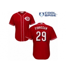 Cincinnati Reds #29 Brandon Finnegan Authentic Red Alternate Cool Base MLB Jersey