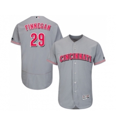 Cincinnati Reds #29 Brandon Finnegan Grey Flexbase Authentic Collection Baseball Jersey