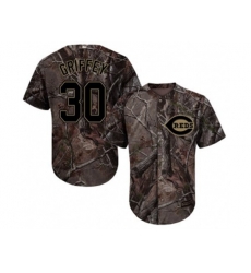 Cincinnati Reds #30 Ken Griffey Camo Realtree Collection Cool Base Stitched MLB Jersey
