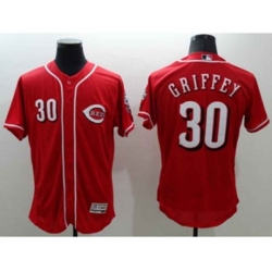 Cincinnati Reds #30 Ken Griffey Jr Majestic red Flexbase Authentic Collection Player Jersey