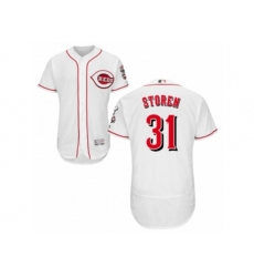 Cincinnati Reds #31 Drew Storen White Flexbase Authentic Collection MLB Jersey