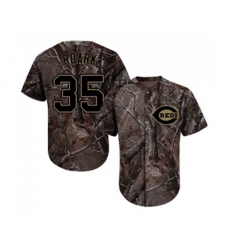 Cincinnati Reds #35 Tanner Roark Authentic Camo Realtree Collection Flex Base Baseball Jersey