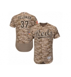 Cincinnati Reds #37 Scott Feldman Camo Flexbase Authentic Collection MLB Jersey