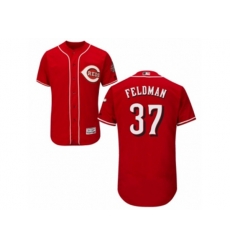 Cincinnati Reds #37 Scott Feldman Red Flexbase Authentic Collection MLB Jersey