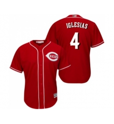 Cincinnati Reds #4 Jose Iglesias Replica Red Alternate Cool Base Baseball Jersey