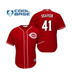 Cincinnati Reds #41 Tom Seaver Replica Red Alternate Cool Base Baseball Jersey