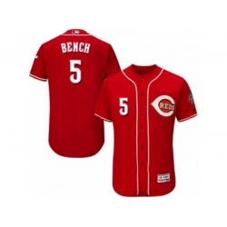Cincinnati Reds #5 Johnny Bench Red Flexbase Authentic Collection MLB Jersey