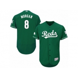 Cincinnati Reds #8 Joe Morgan Green Celtic Flexbase Authentic Collection MLB Jersey