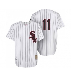 Chicago White Sox #11 Luis Aparicio Authentic White Throwback Baseball Jersey