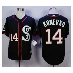 Chicago White Sox #14 Paul Konerko Black 2016 Official Cool Base Jersey