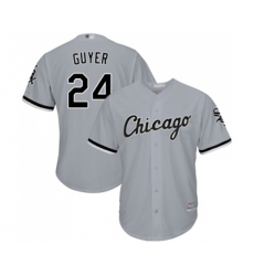 Chicago White Sox #24 Brandon Guyer Replica Grey Road Cool Base Baseball Jersey