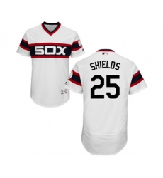 Chicago White Sox #25 James Shields White Alternate Flex Base Authentic Collection Baseball Jersey