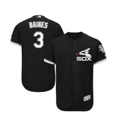 Chicago White Sox #3 Harold Baines Authentic Black Alternate Home Cool Base Baseball Jersey
