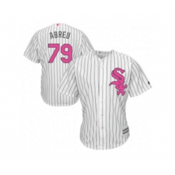 Chicago White Sox #79 Jose Abreu White Home 2016 Mother Day Cool Base Jersey