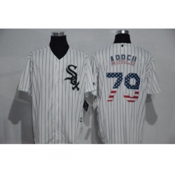 Chicago White Sox #79 Jose Abreu White USA Flag Fashion MLB Jersey