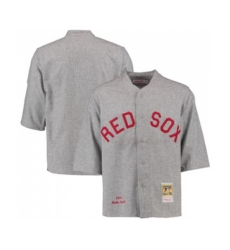 1914 Boston Red Sox #3 Babe Ruth Replica Grey Throwback Baseball Jersey