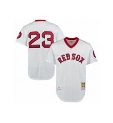 1975 Boston Red Sox #23 Luis Tiant Authentic White Throwback MLB Jersey