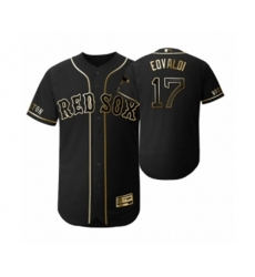 2019 Golden Edition Boston Red Sox Black #17 Nathan Eovaldi Flex Base Jersey