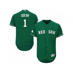 Boston Red Sox #1 Bobby Doerr Green Celtic Flexbase Authentic Collection MLB Jersey