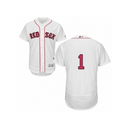 Boston Red Sox #1 Bobby Doerr White Flexbase Authentic Collection MLB Jersey