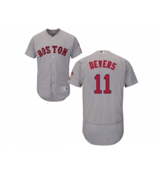 Boston Red Sox #11 Rafael Devers Grey Flexbase Authentic Collection Stitched MLB Jersey