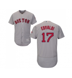 Boston Red Sox #17 Nathan Eovaldi Grey Road Flex Base Authentic Collection Baseball Jersey