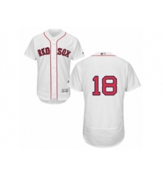 Boston Red Sox #18 Mitch Moreland White Flexbase Authentic Collection MLB Jersey