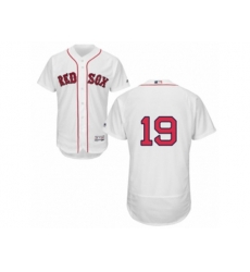 Boston Red Sox #19 Fred Lynn White Flexbase Authentic Collection MLB Jersey