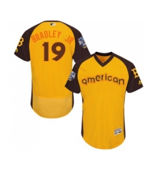 Boston Red Sox #19 Jackie Bradley Jr Yellow 2016 All-Star American League BP Authentic Collection Flex Base Baseball Jersey