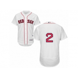 Boston Red Sox #2 Xander Bogaerts White Flexbase Authentic Collection MLB Jersey