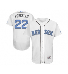 Boston Red Sox #22 Rick Porcello Authentic White 2016 Fathers Day Fashion Flex Base Baseball Jersey