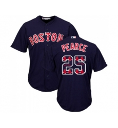 Boston Red Sox #25 Steve Pearce Authentic Navy Blue Team Logo Fashion Cool Base Baseball Jersey