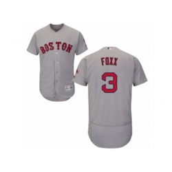 Boston Red Sox #3 Jimmie Foxx Grey Flexbase Authentic Collection MLB Jersey