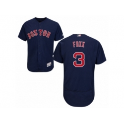 Boston Red Sox #3 Jimmie Foxx Navy Blue Flexbase Authentic Collection MLB Jersey