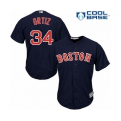 Boston Red Sox #34 David Ortiz  Blue Cool Base Player Jersey
