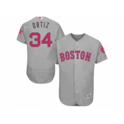 Boston Red Sox #34 David Ortiz Gary Road 2016 Mother Day Flex Base Jersey