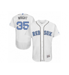 Boston Red Sox #35 Steven Wright Authentic White Flex Base MLB Jersey
