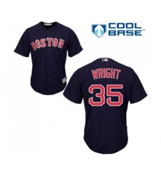 Boston Red Sox #35 Steven Wright Replica Navy Blue Alternate Road Cool Base Baseball Jersey