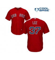 Boston Red Sox #37 Bill Lee Replica Red Alternate Home Cool Base Baseball Jersey