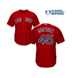 Boston Red Sox #45 Pedro Martinez Replica Red Alternate Home Cool Base Baseball Jersey