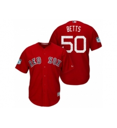 Boston Red Sox #50 Mookie Betts 2017 Spring Training Cool Base Stitched MLB Jersey